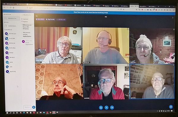 Generalprobe für virtuellen OV-Abend bei M05